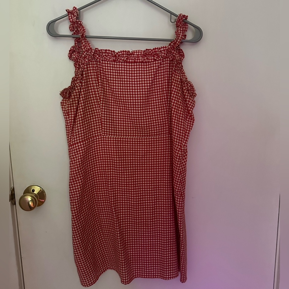 Red Gingham Sun Dress